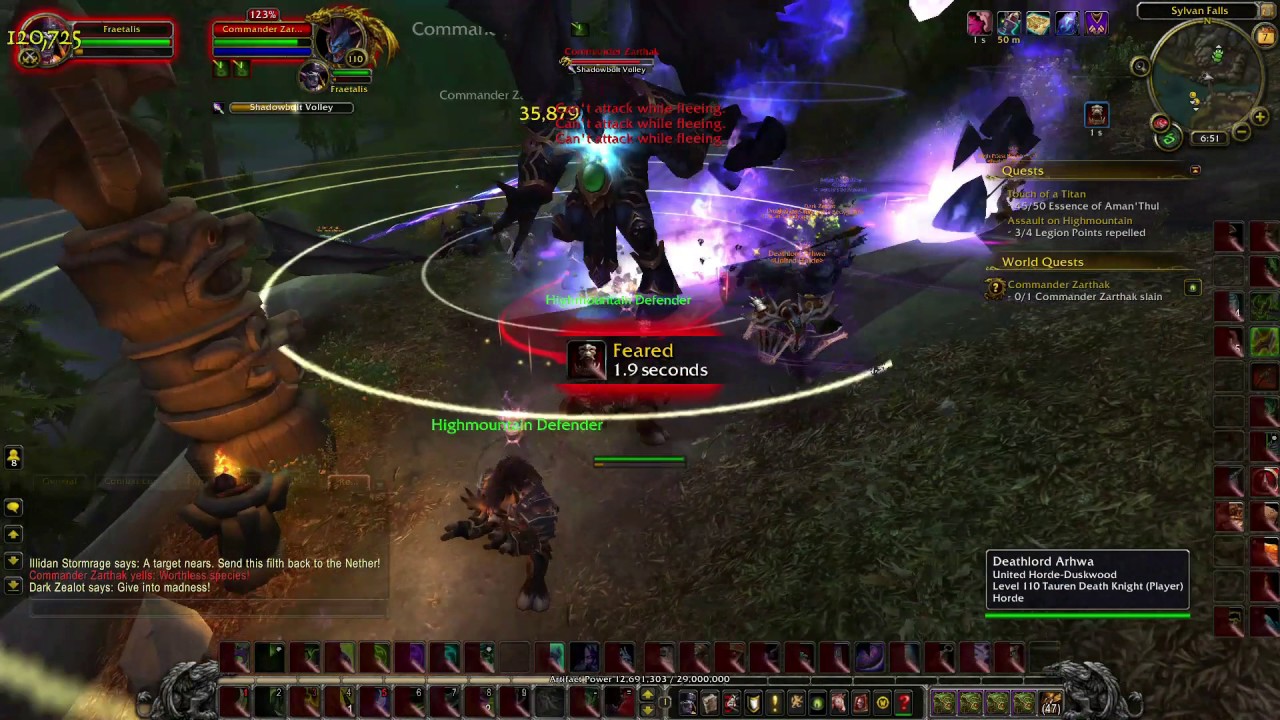 World of Warcraft Commander Zarthak Legion Assault Highmountain World Quest Guide