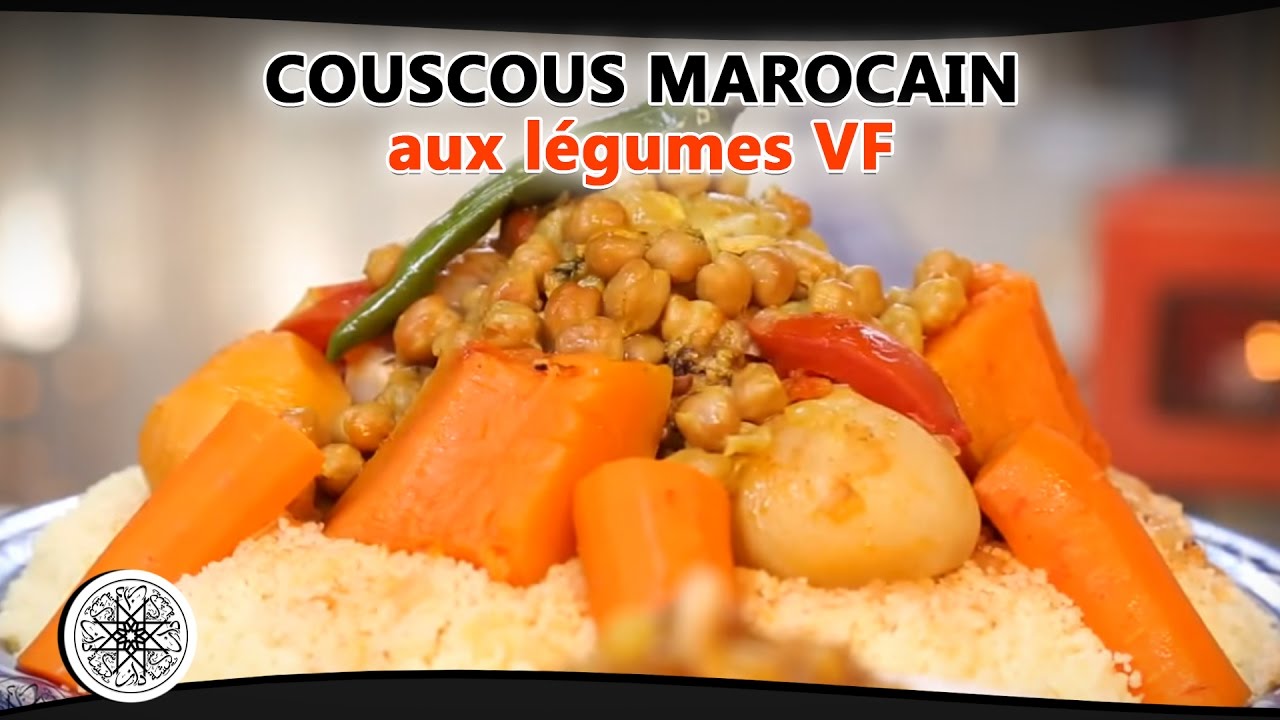 Choumicha  Couscous marocain aux légumes VF  YouTube