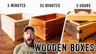 5 Min vs. 50 Min vs. 5 Hour - Box Build