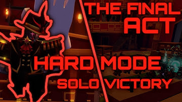 THE Final Act Hard Mode Solo Triumph | Tower Defense Simulator | Roblox TDS