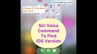 Find iOS version with Siri Voice Command screenshot 1