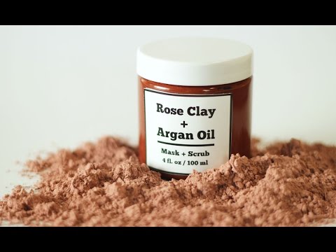 How to Make Rose Clay Face Mask & Scrub