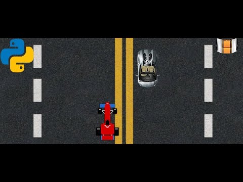 SIMPLE CAR DODGE GAME IN PYTHON WITH SOURCE CODE