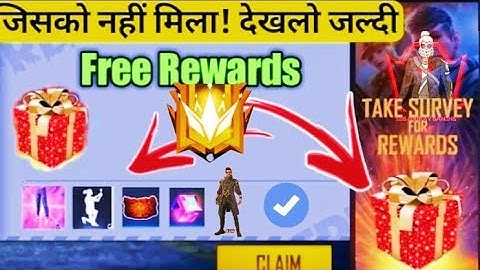 HOW TO COMPLETE TAKE SURVEY FOR FREE REWARD EVENT FREE FIRE| FREE FIRE NEW EVENT TODAY