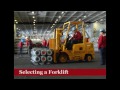 Forklift Types, Designations, and Vehicle Selection