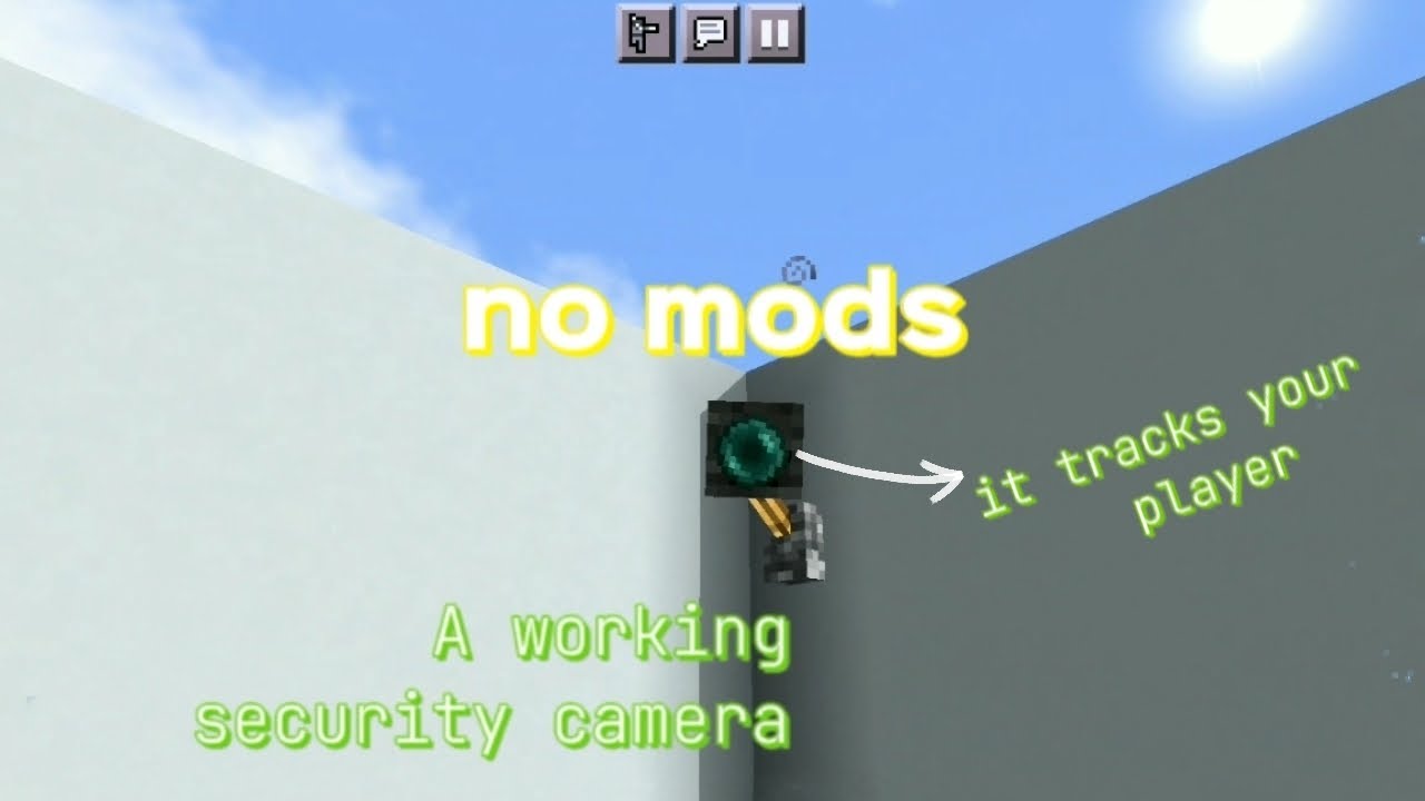 a working security camera 📷 in minecraft (no mods) - YouTube