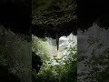 4K View From Behind the Waterfall Cave | Secret Nature Oasis | Silent Premium Stock Footage #Shorts
