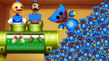 999 Huggy Wuggy vs Acid Container Bio | Kick the Buddy Mod Poppy Playtime Android Gameplay 2022