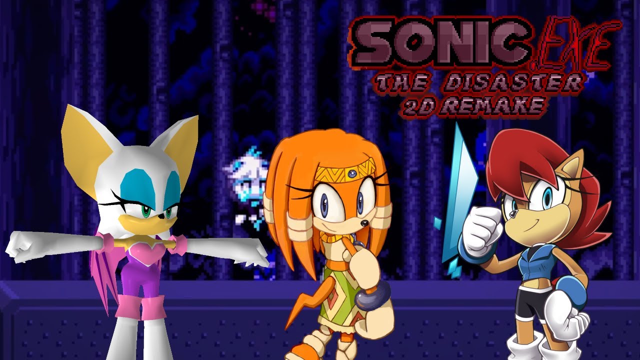 Sonic.exe The Disaster 2D Remake momentsThe Girls YouTube