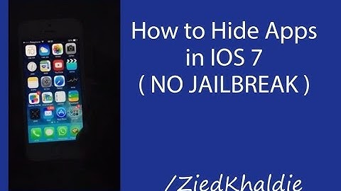 How to Hide Apps in IOS 7 ( NO JAILBREAK )