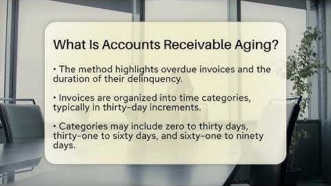 What Is Accounts Receivable Aging? - BusinessGuide360.com