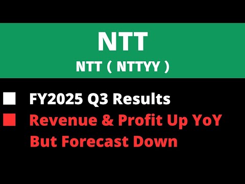 《 JAPANESE STOCK 》NTT FY2026 Q3 Results
