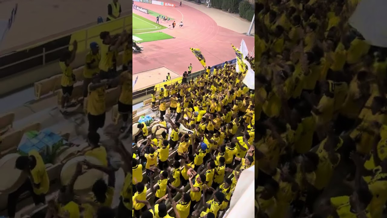 اهازيج وطرب جمهور التعاون بملعب الفيحاء بالمجمعه 💙🖤💛جمهور السكري ماله مثيل بقيادة العندليب ابو سراج