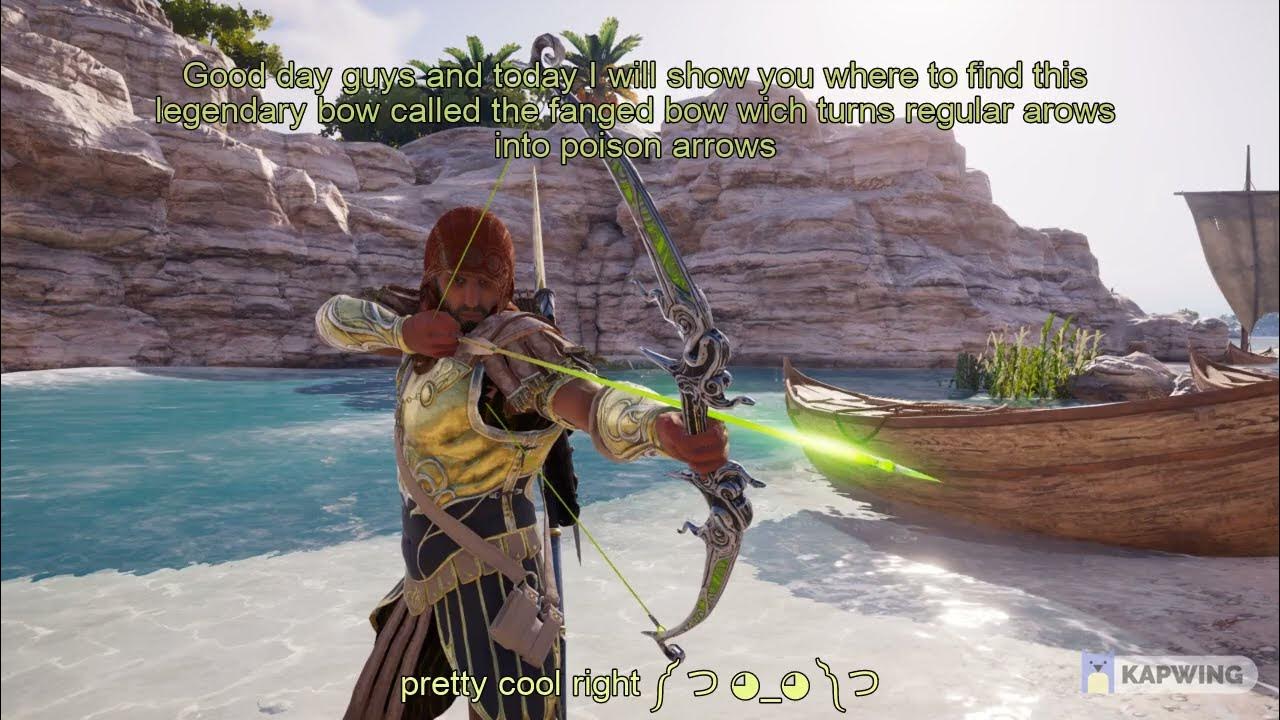 Fanged bow Legendary chest location pt.3 AC Odyssey YouTube