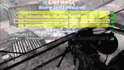 MW2 crazy wall bang no scope !!! ( private match )