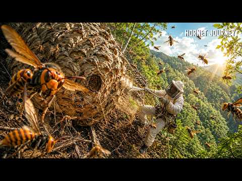 Digging Into the Ground Revealed a Shocking Giant Wasp Nest! 🤯🐝