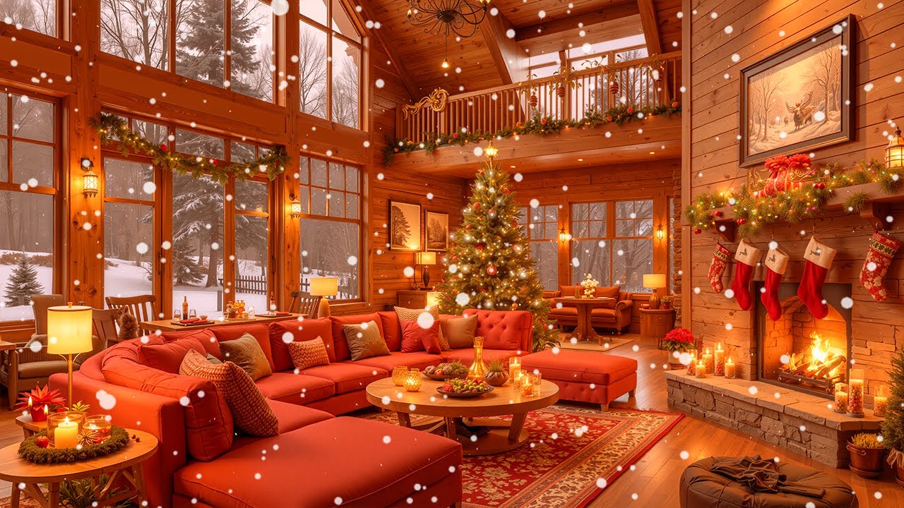 Magical Christmas Evening ✨ Peaceful Music for Relaxation ❄️ Cozy Fireplace Vibes to Sleep