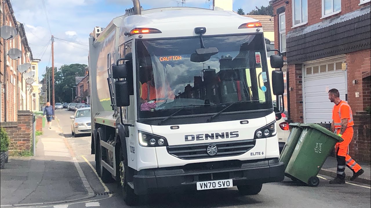 70 Plate Dennis Elite 6 Terberg OmniDEL on General Waste Amber Valley