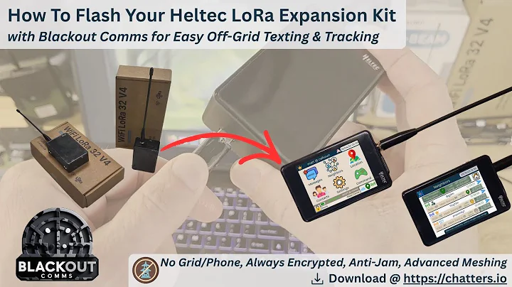 How to Flash Your Heltec WiFi LoRa Expansion Kit: Make it an Off-Grid Encrypted Messenger with GPS