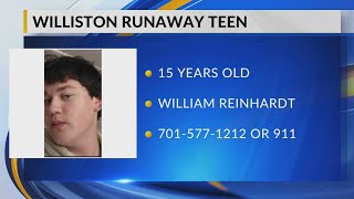 Williston police search for runaway teen