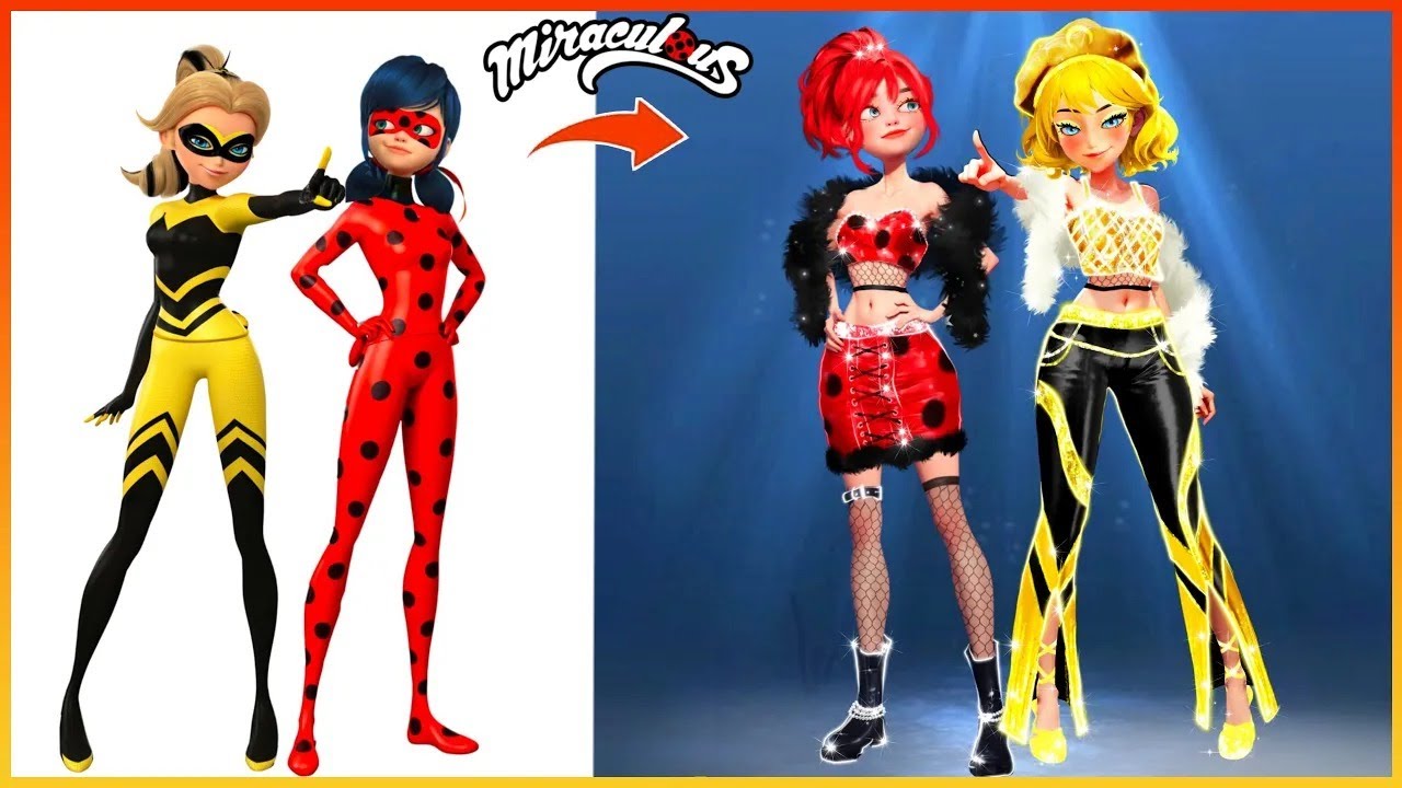 Ladybug Miraculous Dress Up - Miraculous Cartoon Characters Clothes ...