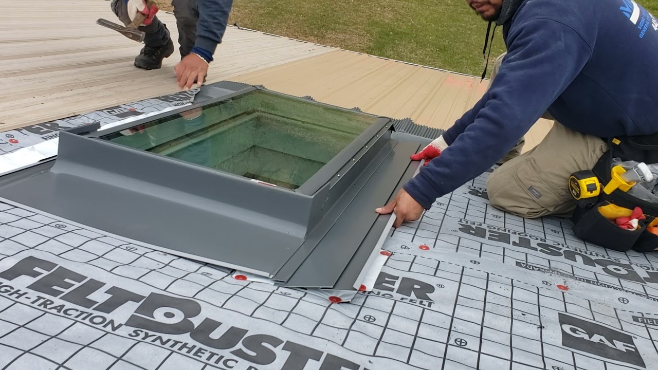 Roof Leaking by the Skylight.