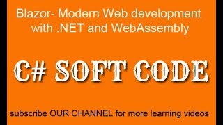 Blazor- Modern Web development with .NET and WebAssembly - "C# Soft Code" screenshot 3