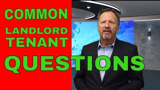 ANSWERS TO 4 POPULAR LANDLORD TENANT QUESTIONS