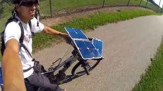 So versorgt Hybrid Elektro-Fahrrad mit diffuser Reflektoren - Solar-kreuz