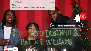 I Met Nba Player Ayo Dosunmu and Patrick Williams and Was Offered A Job! -mikejuniorhoops