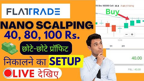 strategy for option trading | Flattrade app | #optiontrading |#nifty50 | nano Scalping
