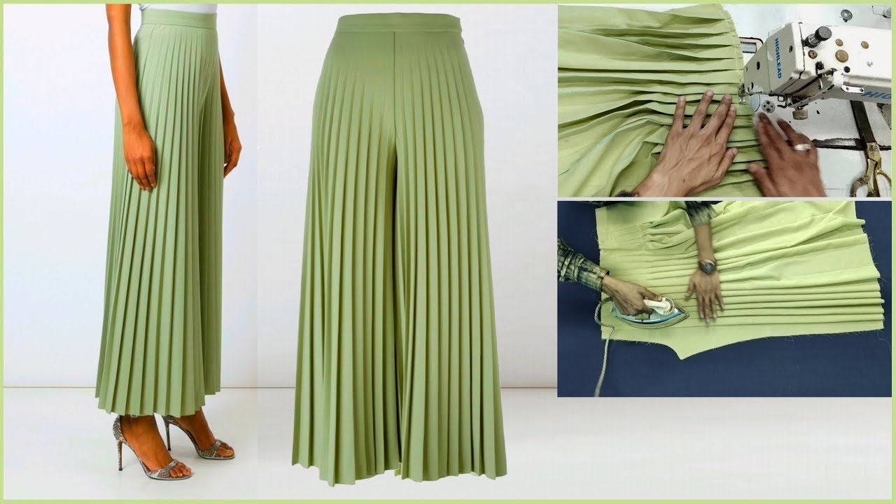 Kelly | Wide-leg pleated pants – Newd Style