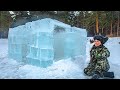 Building An ICE FORT with PANORAMIC windows! It doesn't make sense, but it's beautiful
