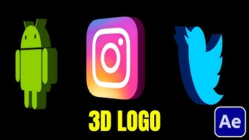 How to create 3D Logo Animation in 2 Minutes | After Effects Tutorial | No Plugins