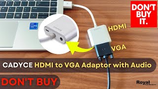 Cadyce HDMI to VGA || Unboxing HDMI to VGA Converter with Audio! 🖥️🔊