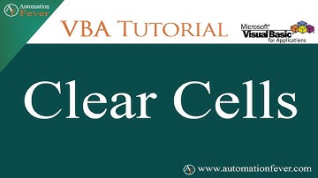 VBA Clear Cells | Excel VBA Tutorial in Hindi