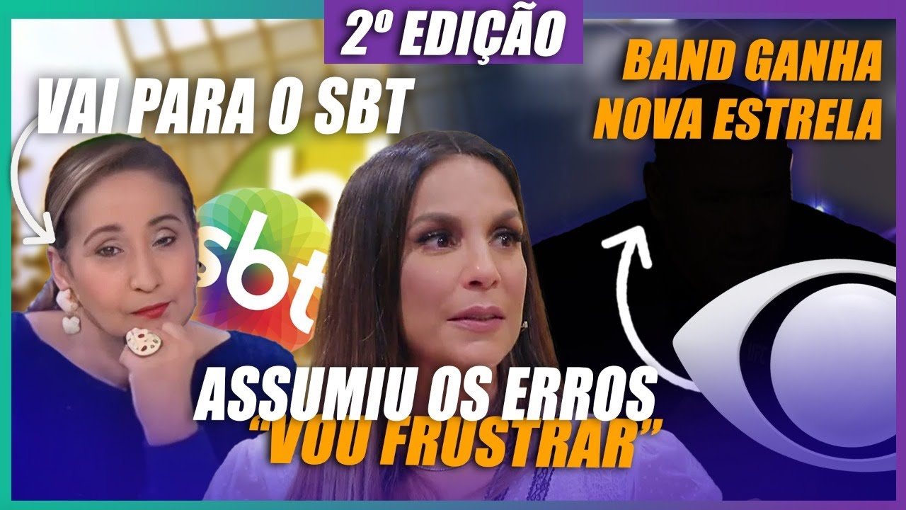 Sonia Abrão tem ida pro SBT divulgada + Ivete Sangalo assume grave erro + Globo perde nova estrela