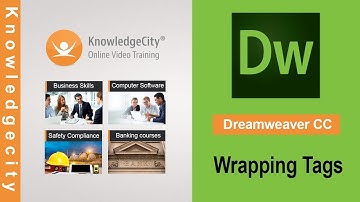 Dreamweaver CC tutorial: Wrapping Tags | Knowledgecity.com