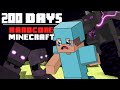 I Survived Hardcore Minecraft For 200 Days And This Is What Happened