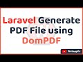 Laravel 9 PDF Generator | How to Generate PDF in Laravel 9 | Laravel 9 Dompdf Example | PDF Laravel