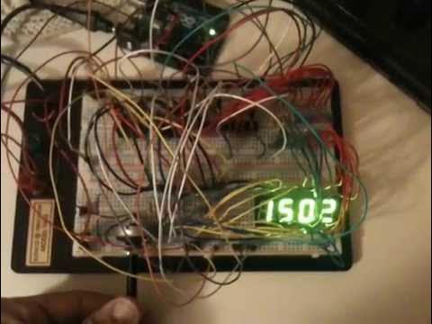 arduino timer, conto alla rovescia, countdown, 74HC595, 7 segmenti ...