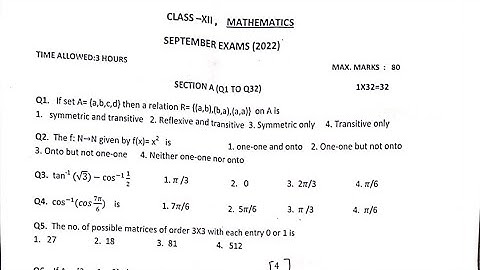 PSEB Class 12 Maths Second Sample Paper Solutions | September Exams 2022 | Scholar Tutorial