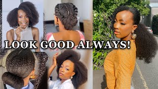 HOW TO ALWAYS LOOK GOOD WITH YOUR NATURAL HAIR 100%