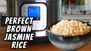 The BEST Way to Cook Instant Pot Brown Jasmine Rice!