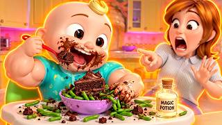 JJ Magic His Food Into Cake | Yes Yes Vegetables Song Effects | Gamavision Csupo Style Remix