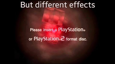 PS2 RSOD (red screen of death) with different effects (2:24 reverse)