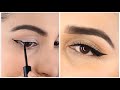 हिंदी में,LIQUID EYELINER कैसे लगाए शुरुआत करने वाले सीखे,STEP BY STEP EYELINER FOR BEGINNERS