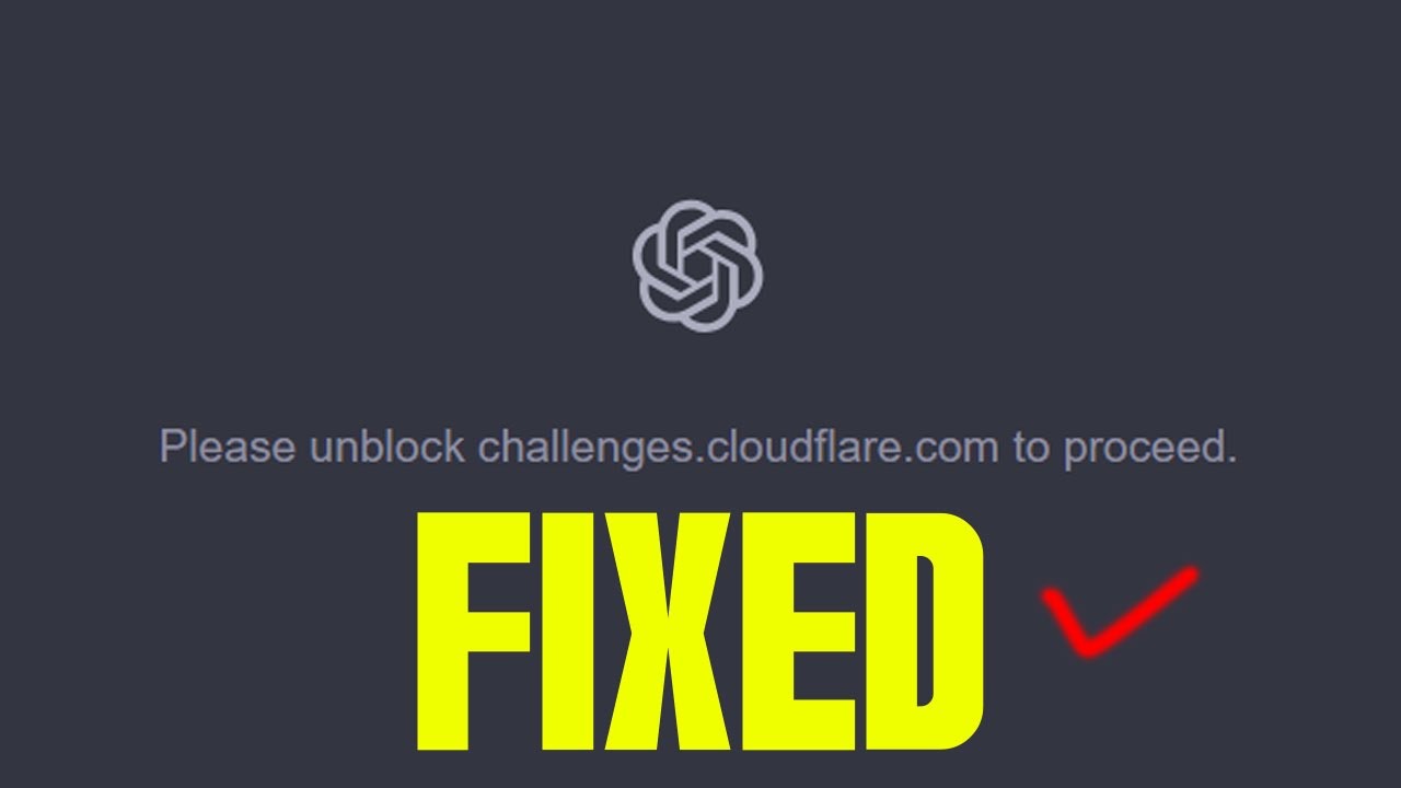 Please Unblock challenges.cloudfare.com to proceed [FIXED] - YouTube