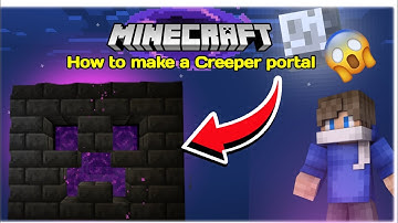 Creeper Nether Portal Design Guide (Need to build! )- Minecraft Tutorial 🌀| Step by step tutorial |