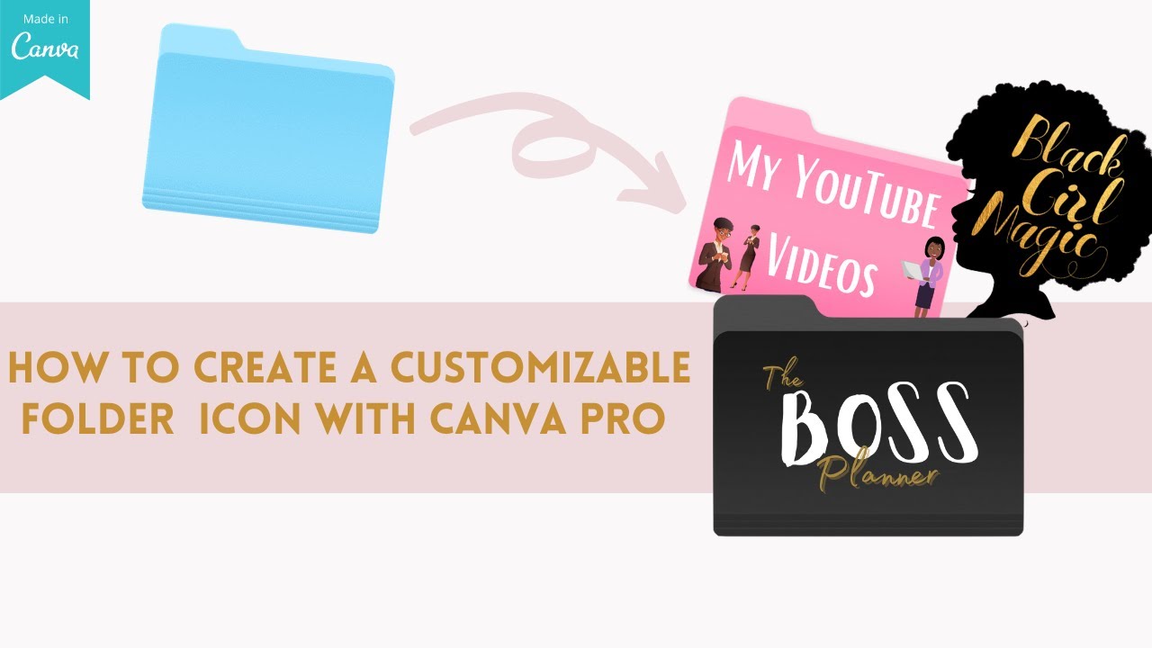 How To Create Customizable Folder Icon For Macbook On Canva Youtube